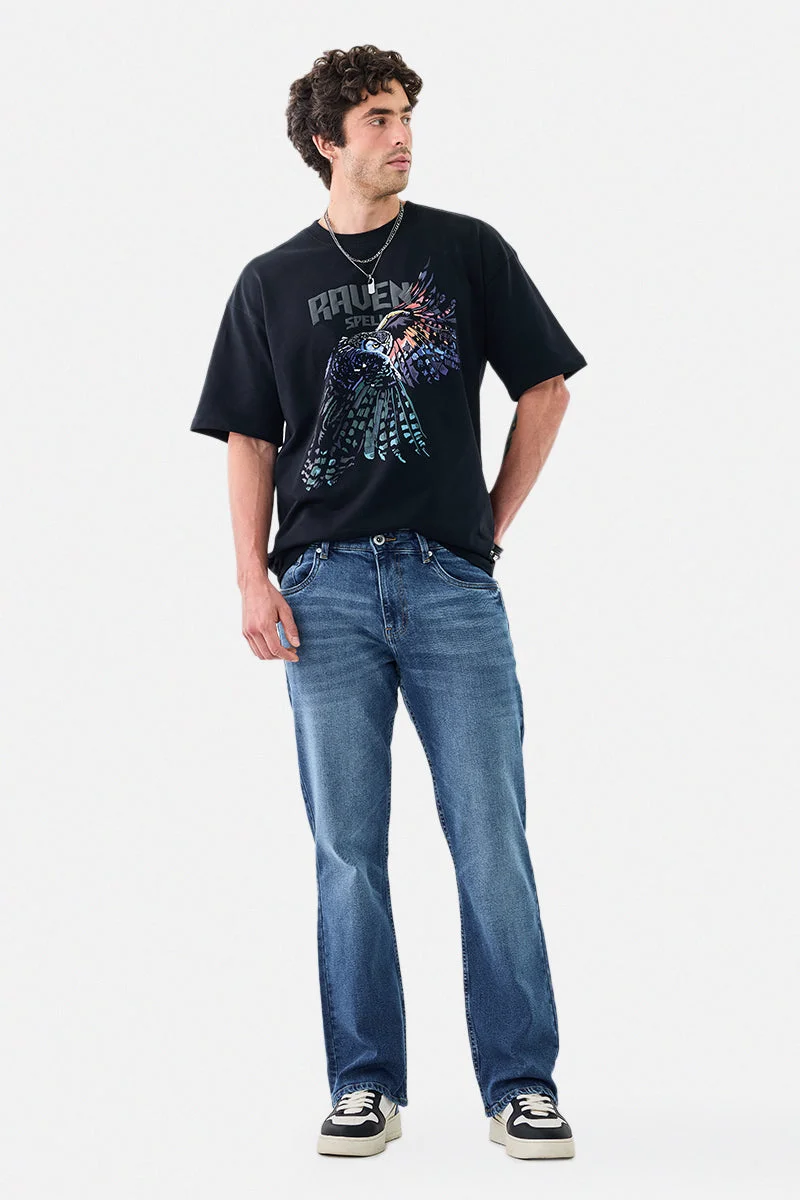 سنيتش Bootcut Washed Jeans